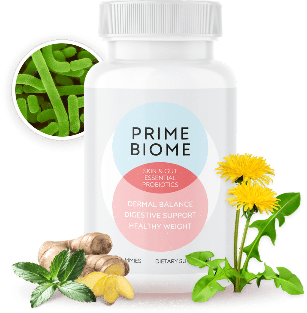 Prime Biome daily gut and skin probiotic supplement